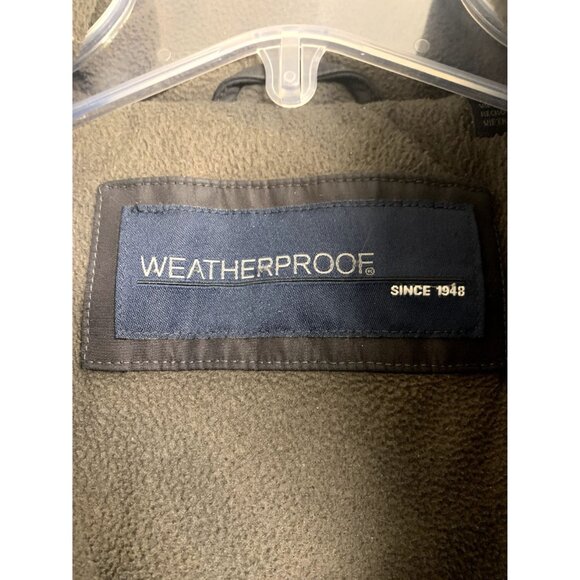 Weatherproof Men's Double Zip Tech Jacket Size L Removable Hood - Picture 3 of 8